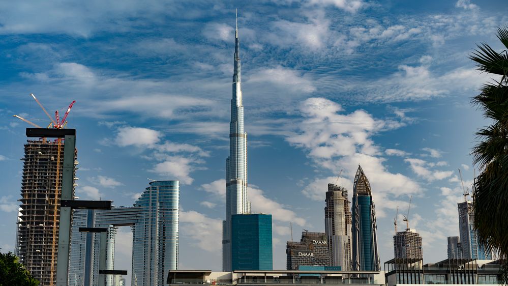 Rund um den "Burj Khalifa" in Dubai