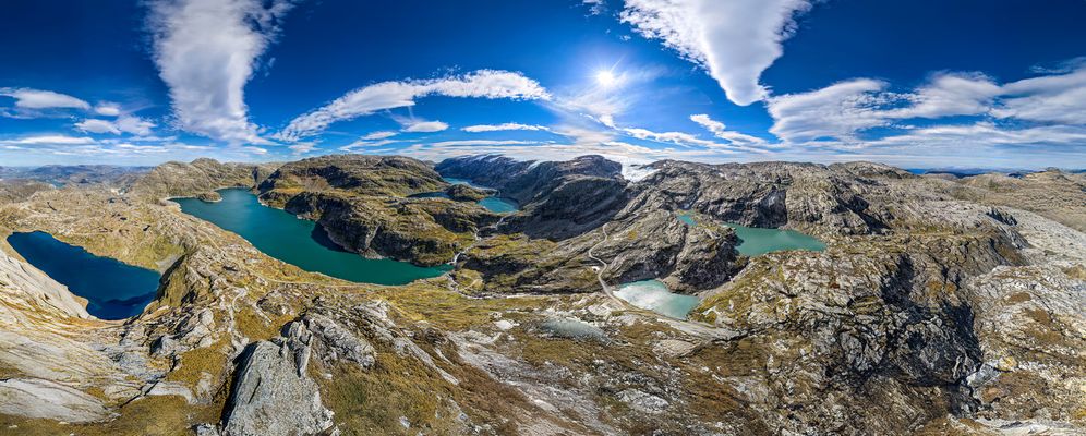 Rund um den Folgefonna Gletscher