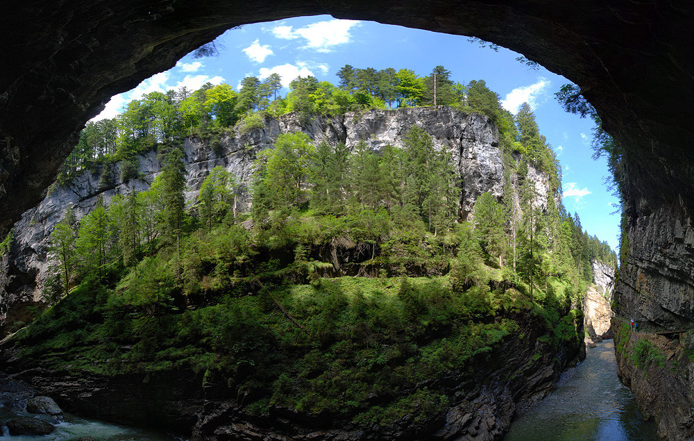 Rundblick in der Breitachklamm