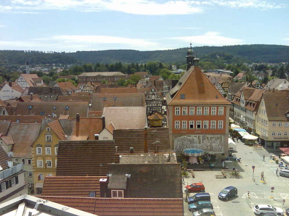 Rundblick vom ehem. Postturm in Schorndorf Bild2