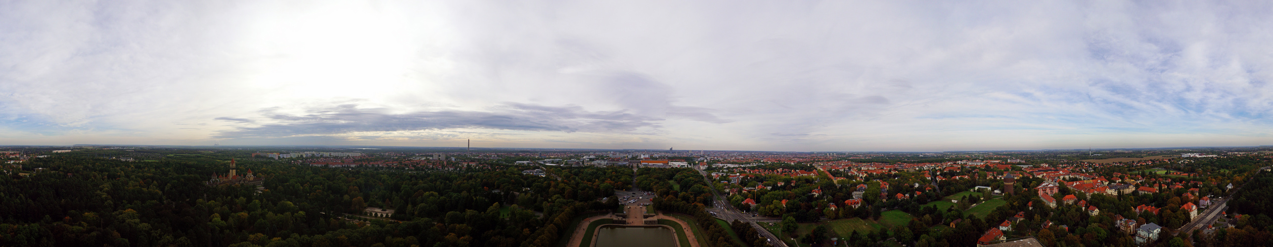 Rundblick vom Völkerschlachtdenkmal