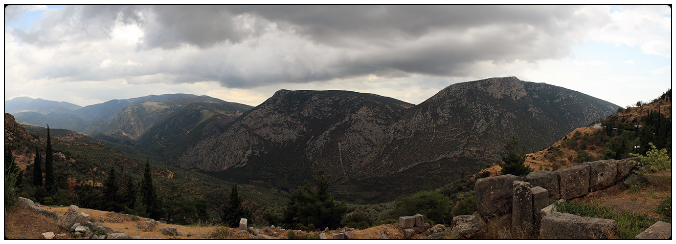 Rundblick von Delphi