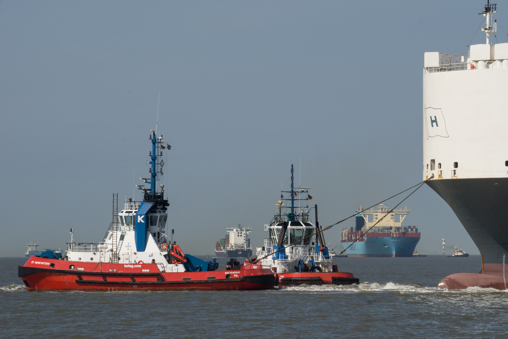 Rundfahrt mit der Ozeana auf der Weser bei Bremerhaven.