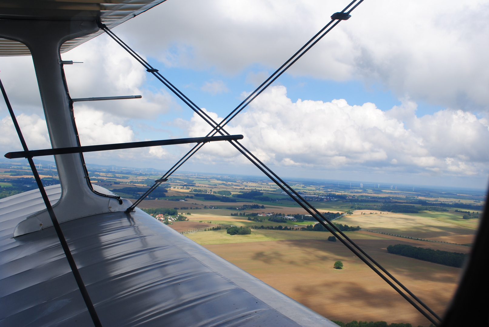 Rundflug mit dem Doppeldecker, Bautzener Flugtage 2012