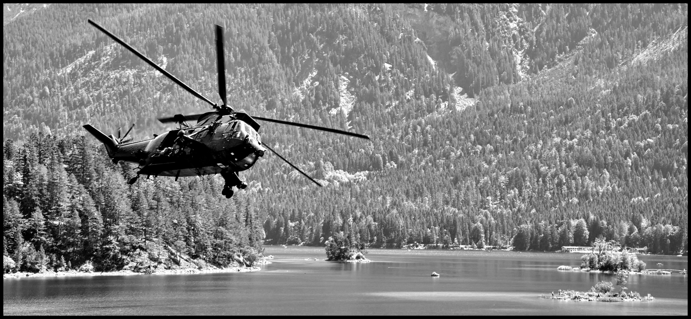 Rundflug über dem Eibsee