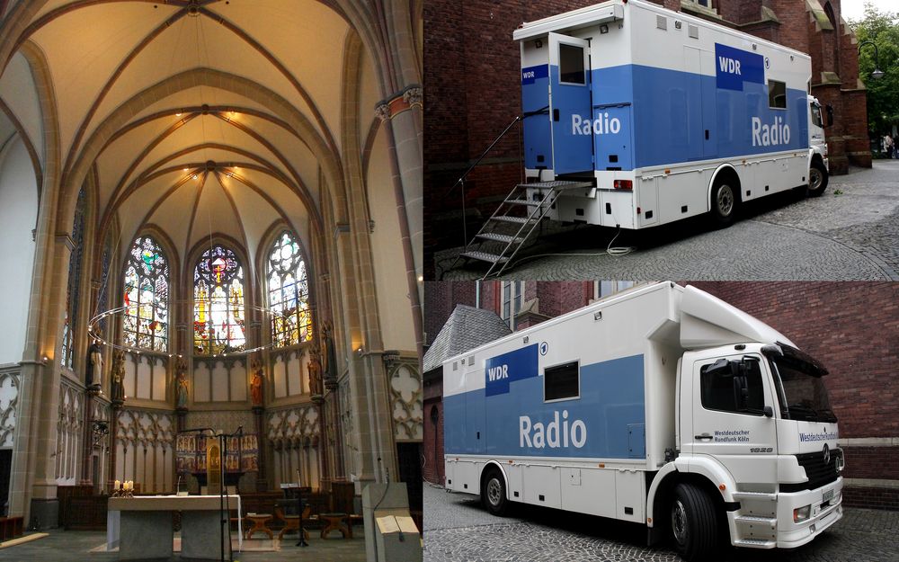 Rundfunkübertragung der Hl. Messe aus der St. Lambertikirche in Gladbeck