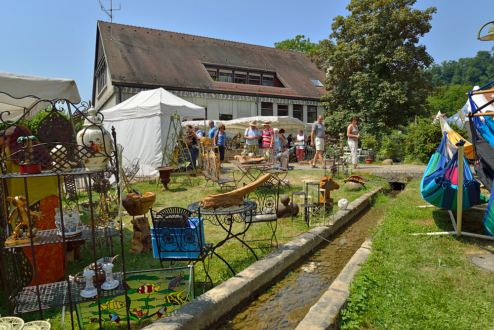 Rundgang im Schlossgarten v. Schloss Beugen anl. DiGa 17.-21.7.13