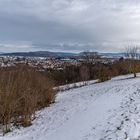 Rundum Blick vom Galgenberg, die " Blaue Mauer"