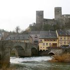 Runkel an der Lahn Lahnbrücke mit Burg