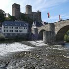 Runkel: Die Lahnbrücke von „aus der Lahn“