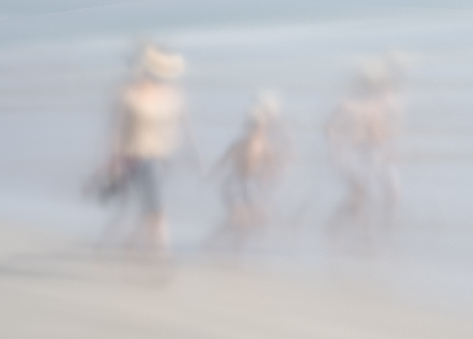 Running on the beach - Pinhole Photography