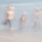 Running on the beach - Pinhole Photography