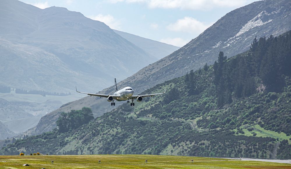 Runway between the Mountains