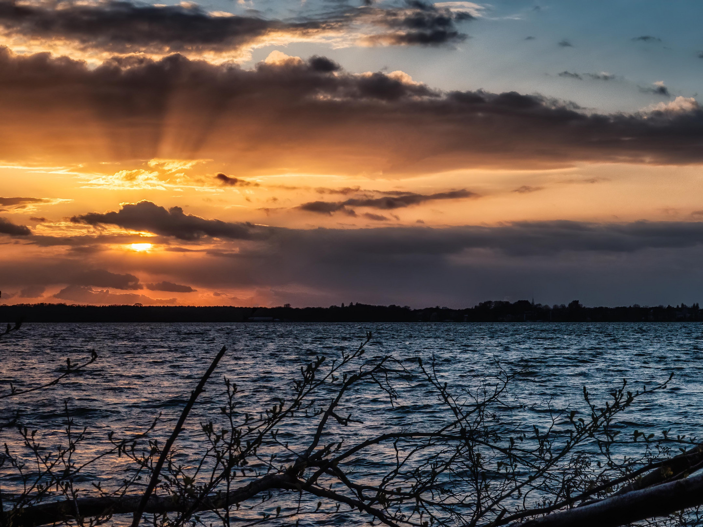 Ruppiges Wetter am Müggelsee