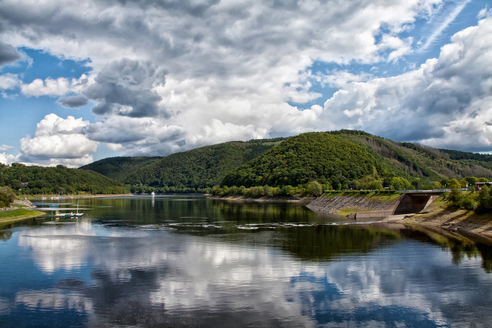 Rurstausee in der Eifel