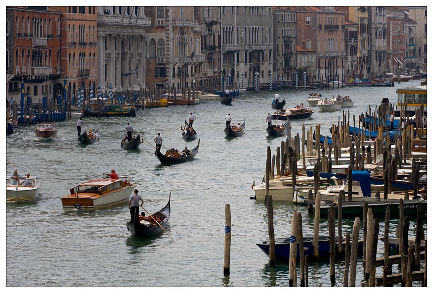 Rush-hour am Canal Grande