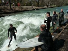 rush hour am Eisbach