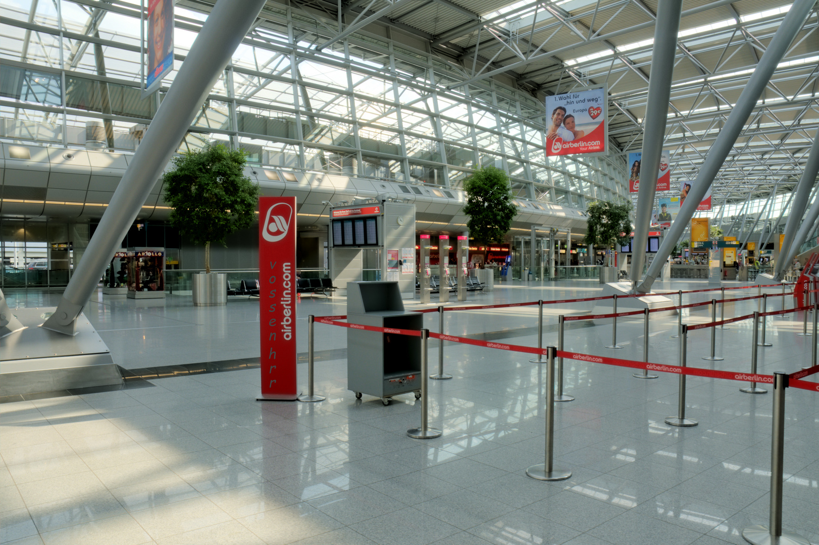 Rush Hour am Flughafen DUS