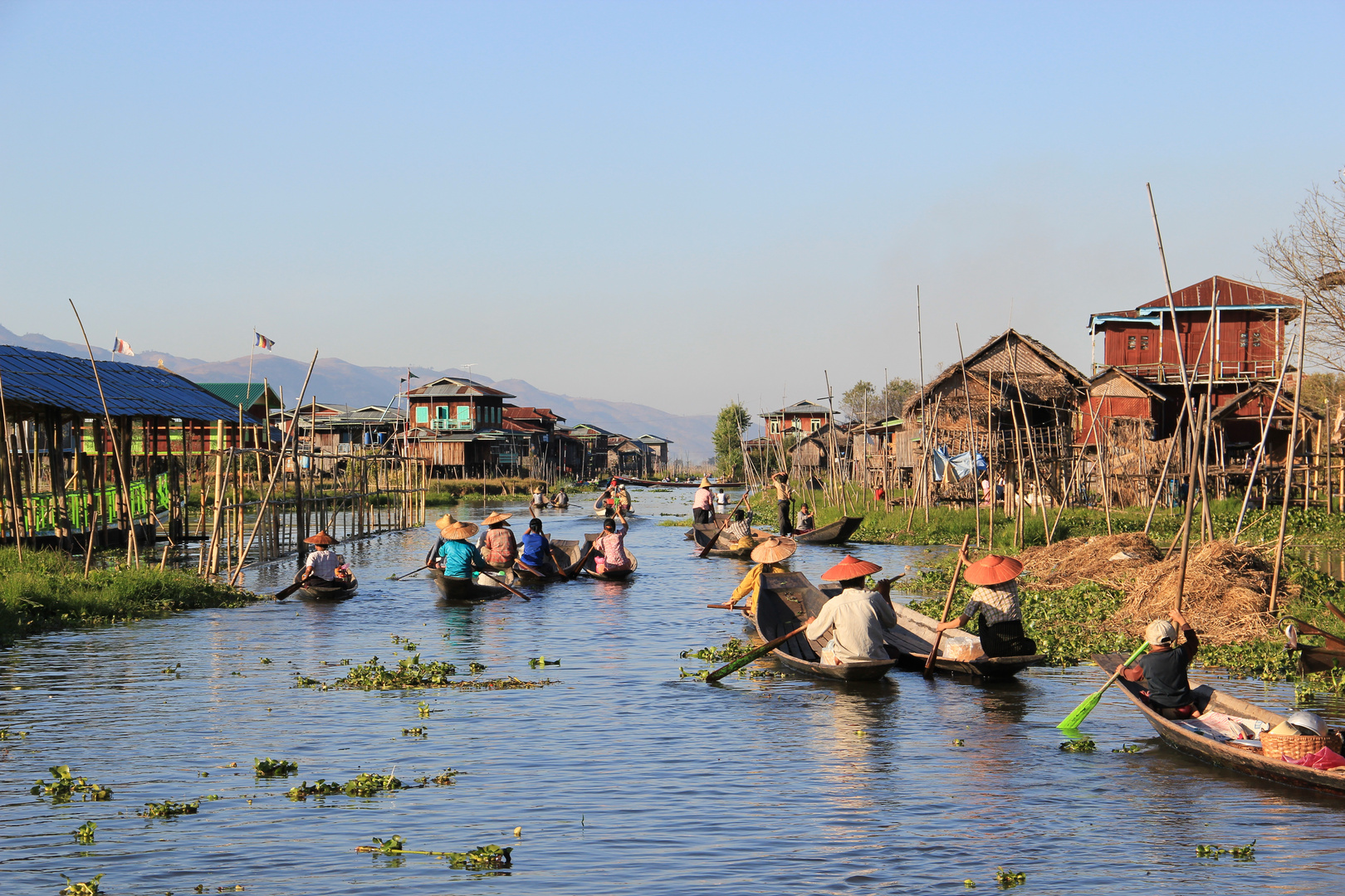 Rush hour am Inle Lake