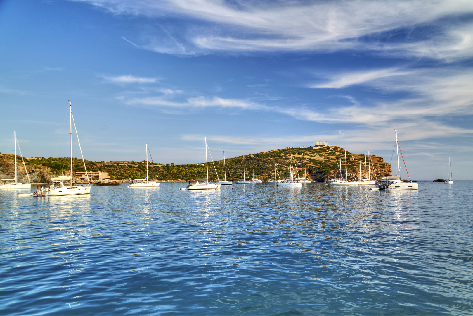 Rush hour am Kap Sounion