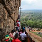 Rush hour at sigiriya rock