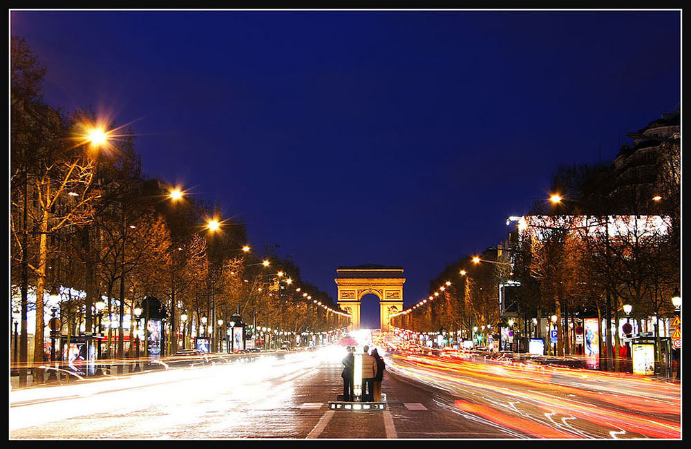 Rush Hour auf der Champs Elysée