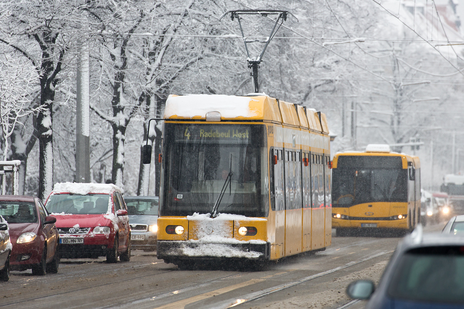 Rush-Hour bei Mistwetter