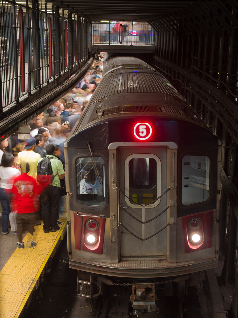 rush hour in Manhattan