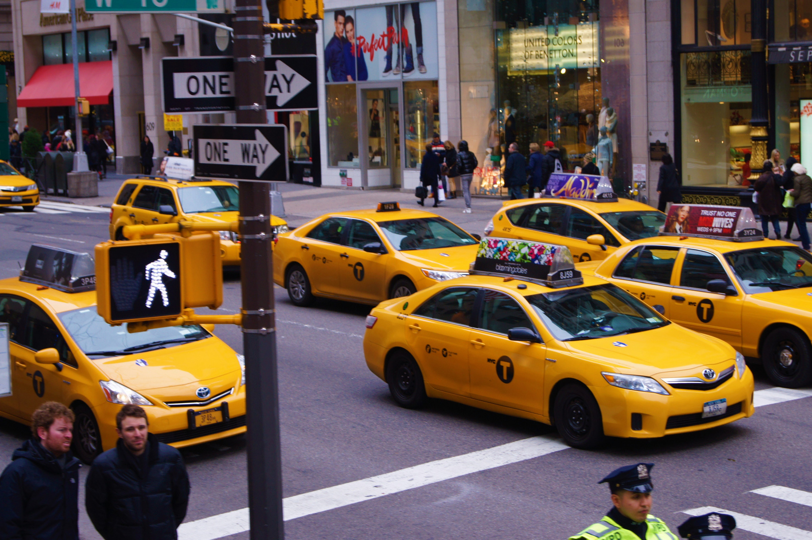 Rush Hour Yellow Cab in New York City