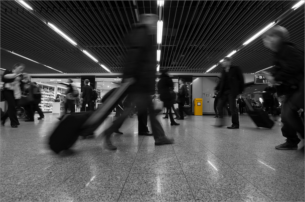 Rushhour @ Frankfurt Airport von Peter Härlein 