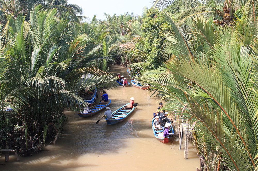 Rushhour im Mekongdelta