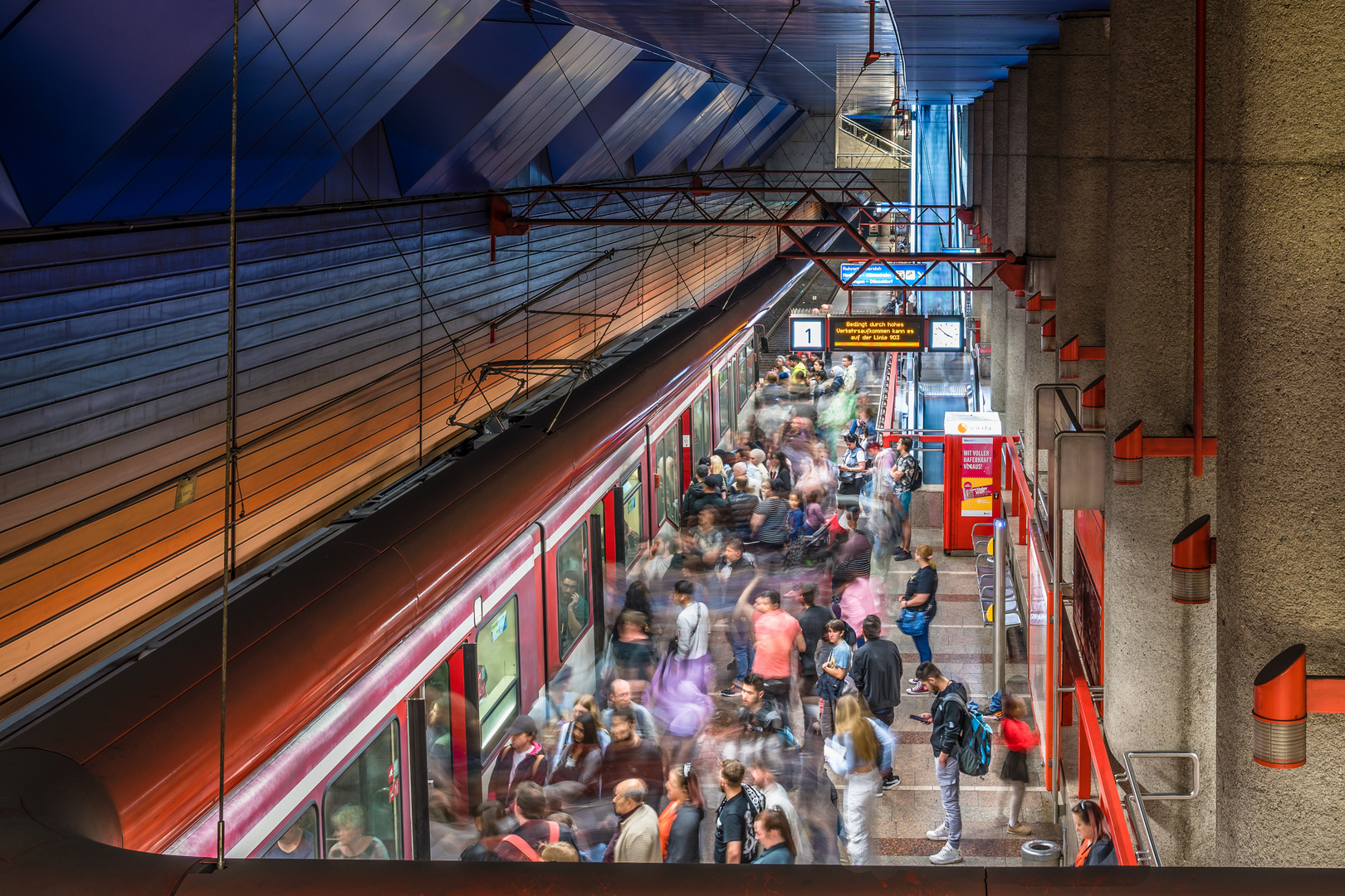 Rushhour in der Duisburger U-Bahn