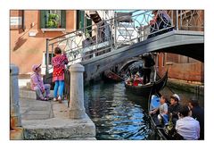 Rush­hour in Venedig