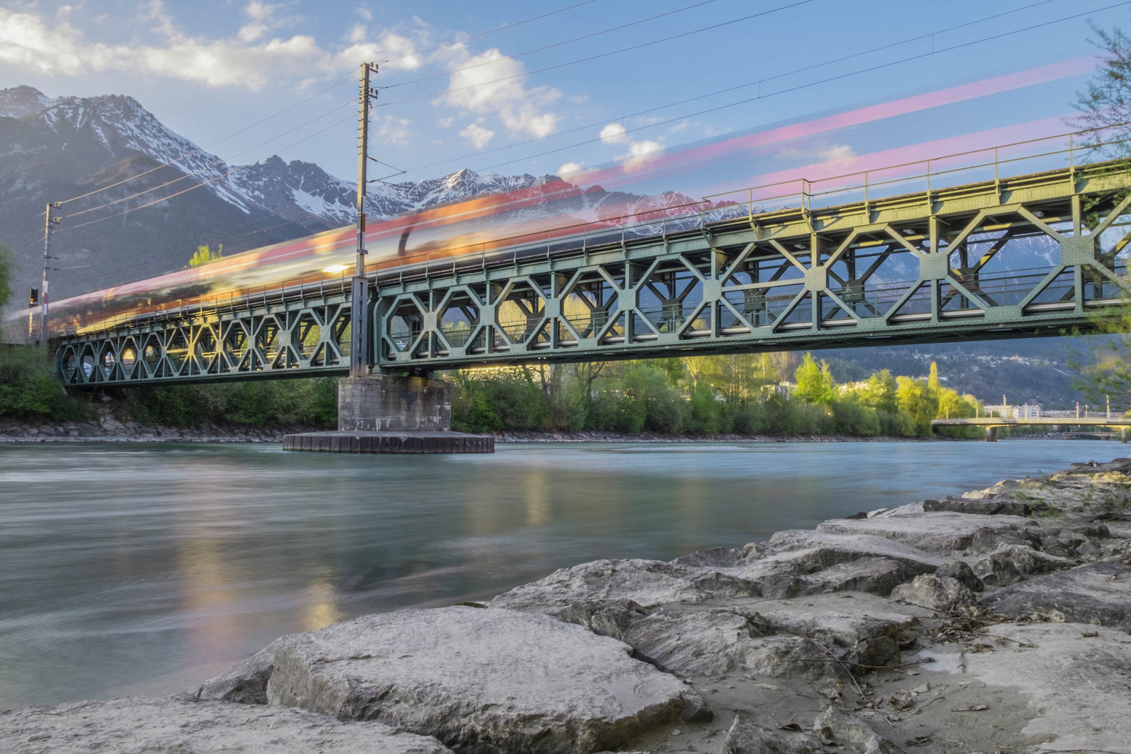 Rushing through the alps