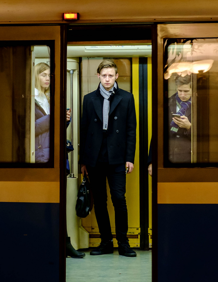 Russia | Fashionable people in the Moscow Metro