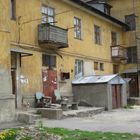 Russia, un vecchio cortile in Tula