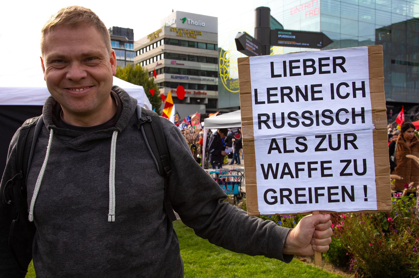 Russisch lernen anstatt zur Waffe zu greifen