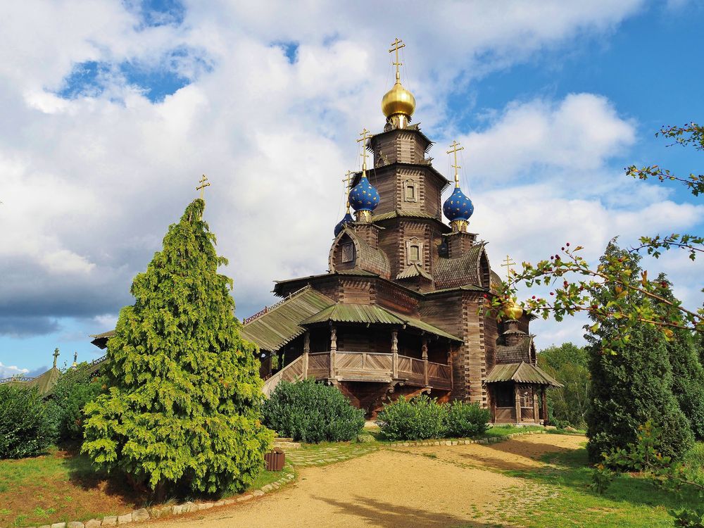 RussischOrthodoxe Holzkirche Foto & Bild deutschland,