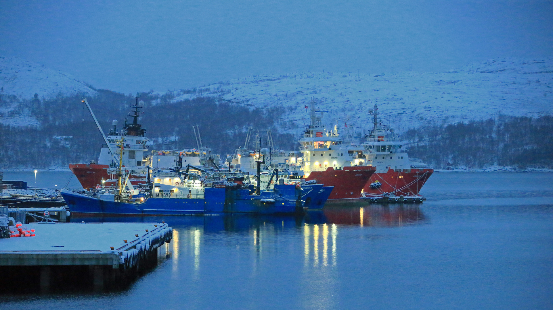 Russische Fischerboote in Kirkenes / Norwegen