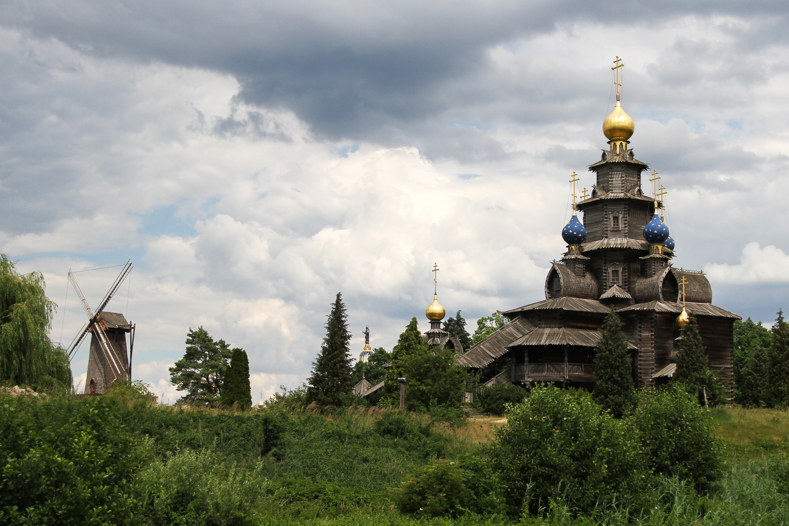 Russische Holzkirche