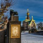 Russische Kapelle im Schnee