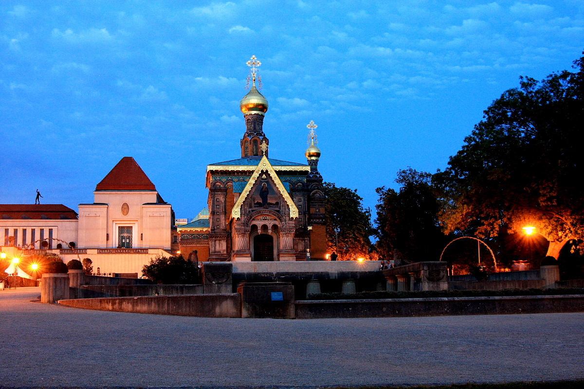 Russische Kapelle zur blauen Stunde