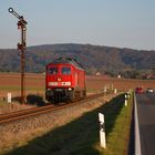 Russische Lady in goldener Oktobersonne