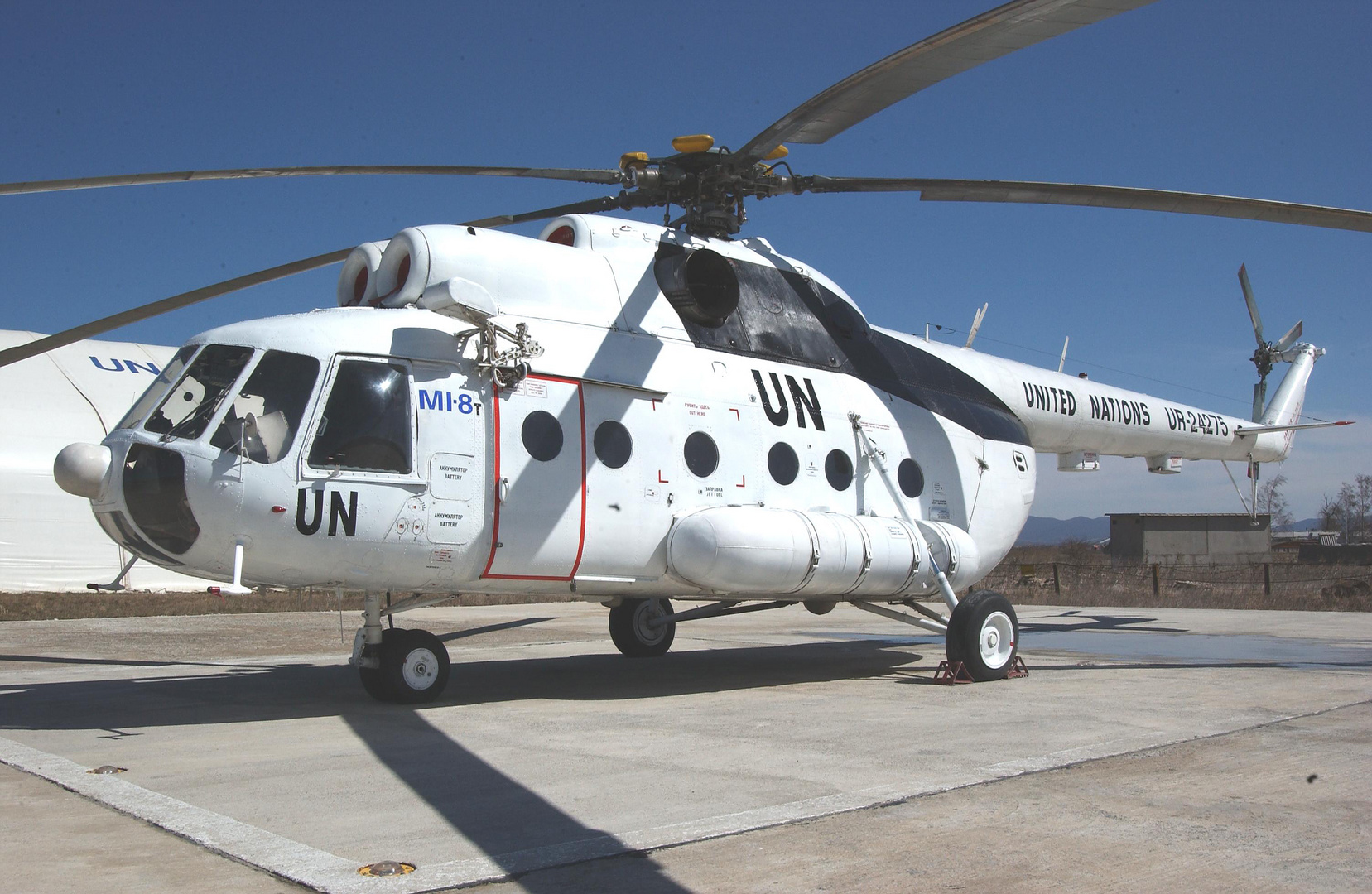 Russische MI-8 im Dienste der UN