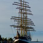 Russische Viermastbark KRUZENSHTERN zu Besuch in Warnemünde (Okt. 2017)