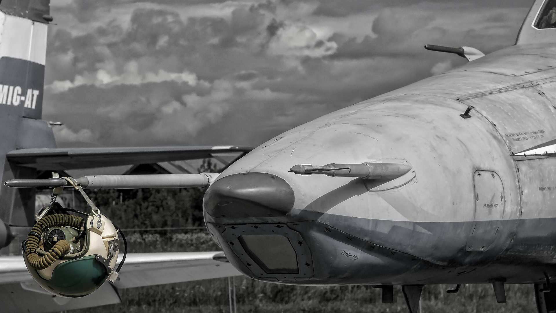 Russischer Pilotenhelm