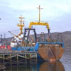 Russischer Trawler im Hafen von Kirkenes