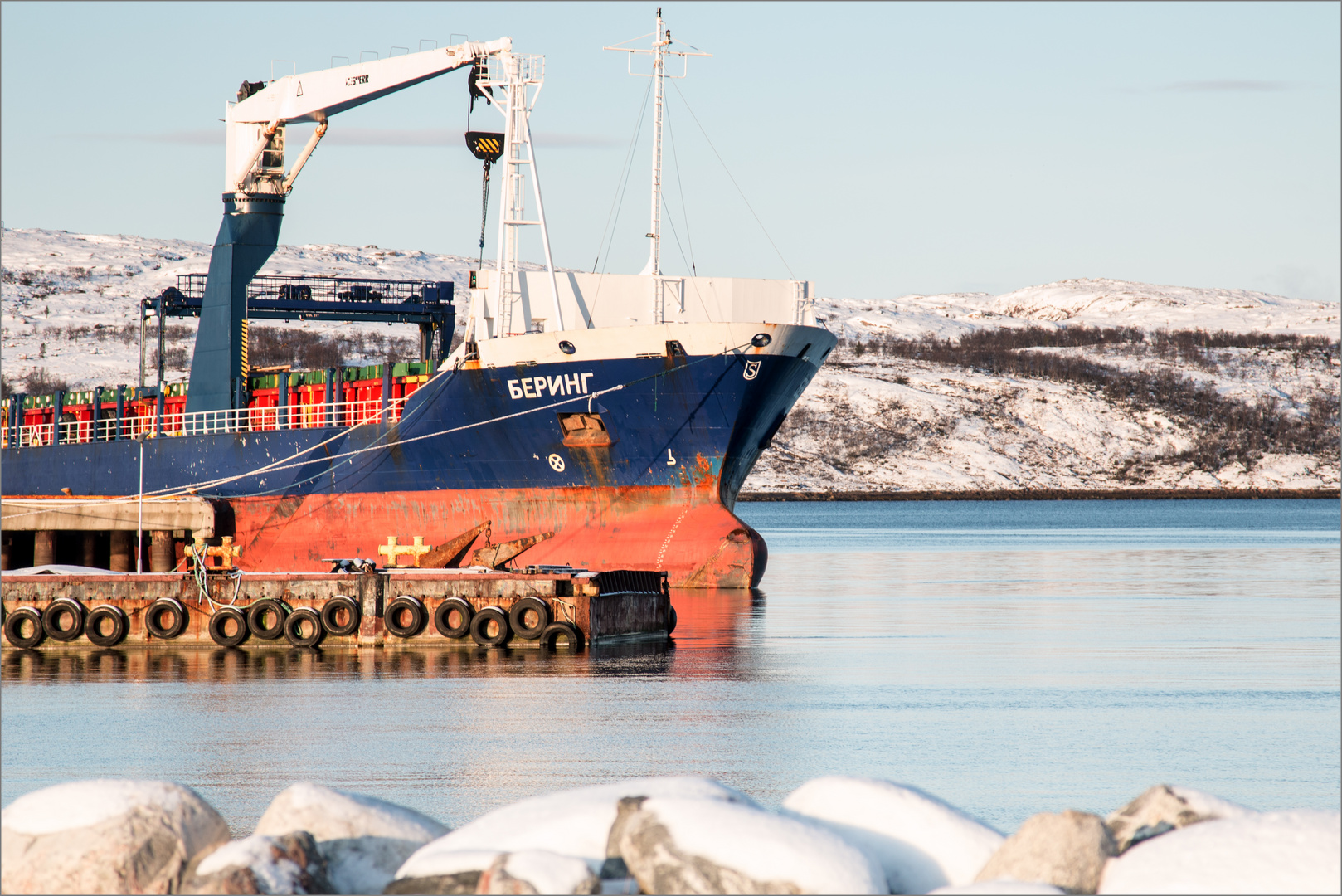 Russisches Schiff in Kirkenes
