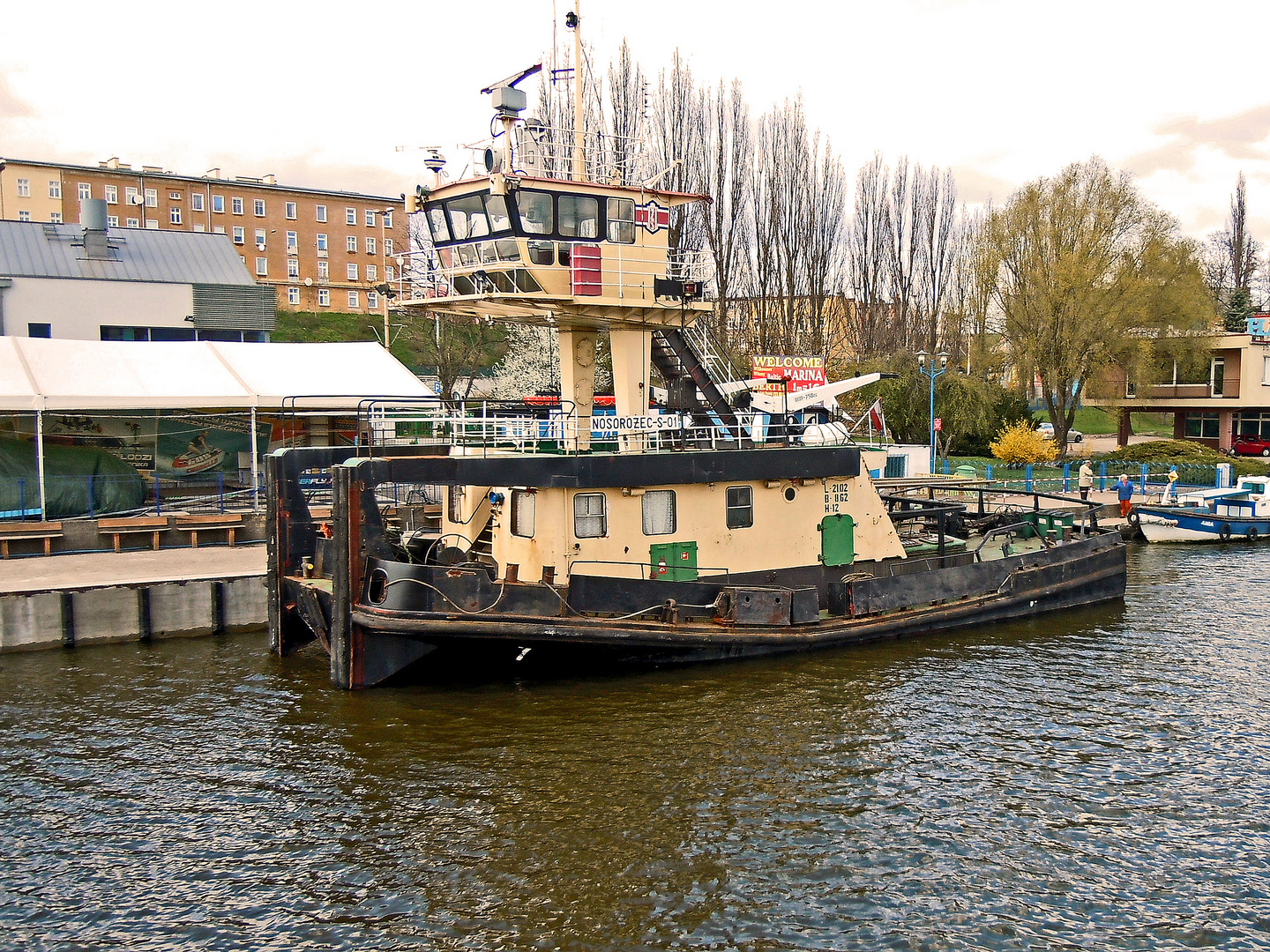 Russisches Schubboot im Stettiner Hafen