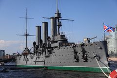 Rußland, Sankt Petersburg, Panzerkreuzer Aurora